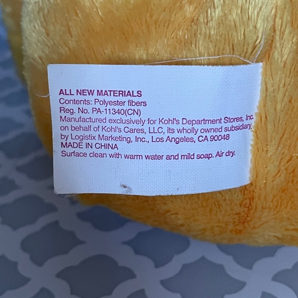 Dr Seuss The Lorax Plush Kohls Cares for Kids 15" toy soft EUC - Picture 8 of 9